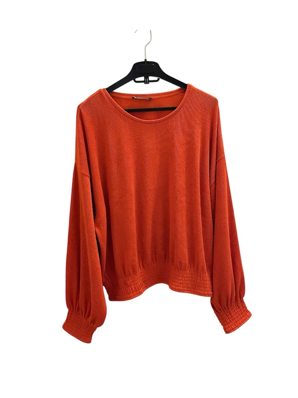 Zara Rust Orange Crewneck Sweater